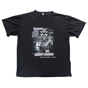 Vintage‎ Dracula Vampire Romanian Tourist Black Short Sleeve Graphic T Shirt